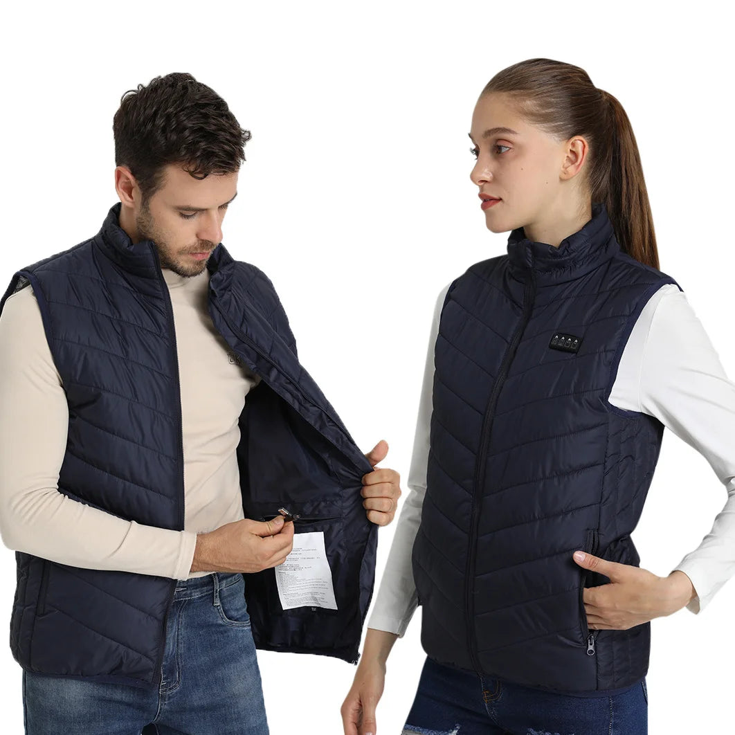 17 Areas Usb Heated Jacket Men Women Electric Heated Vest Heating Vest Heated Bodywarmer Usb Inner Heat Vest Veste Chauffante