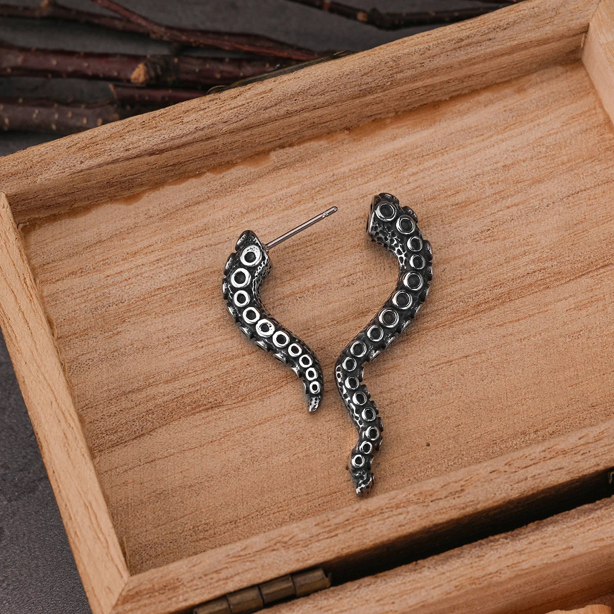 Creative Design Octopus Feet Drop Earring Men Women Punk Hip Hop Eardrop Jewelry Quality Stainless Steel Earrings Gift