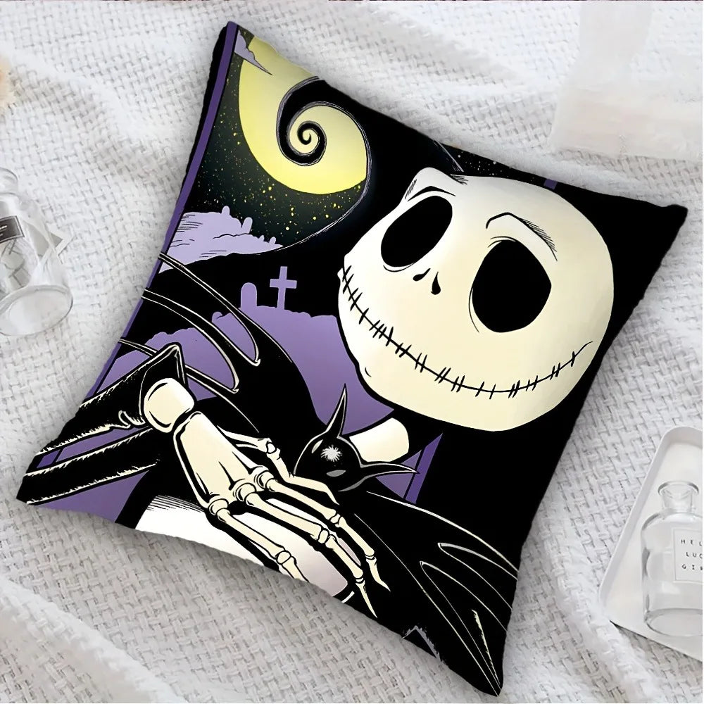 Jack Skellington Halloween Pillow: Spooky and Stylish Decor for Your Home Sofa room cushion cover, party decoration, gift