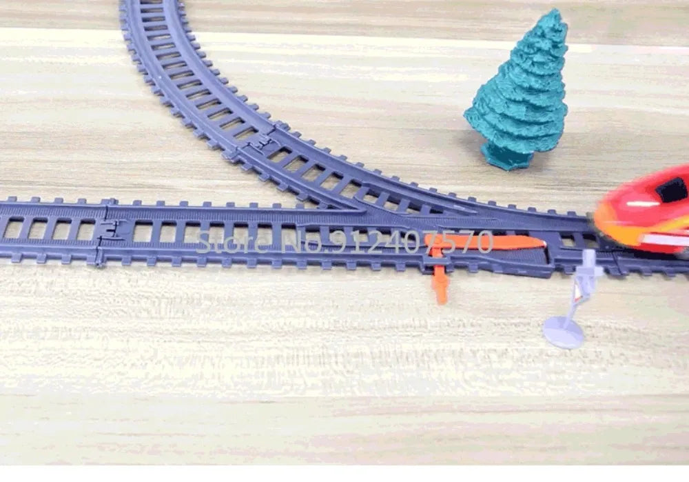 Electric Train toy High Speed Train Model Railway Track Rail Toy Car Assemble DIY Set Children Christmas Gift Toy for Boy