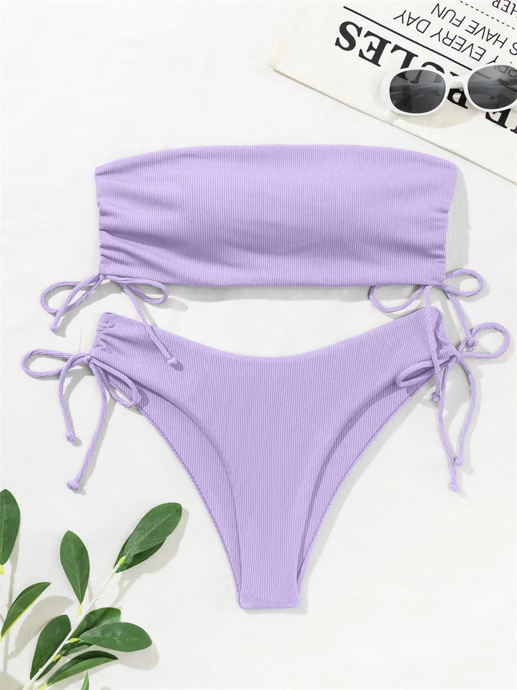 Sexy Solid Bikinis Women's Swimwear Push Up Female Swimsuit Swimming Bathing Suits Brazilian Girls Bikini Set Beach Wear Bather