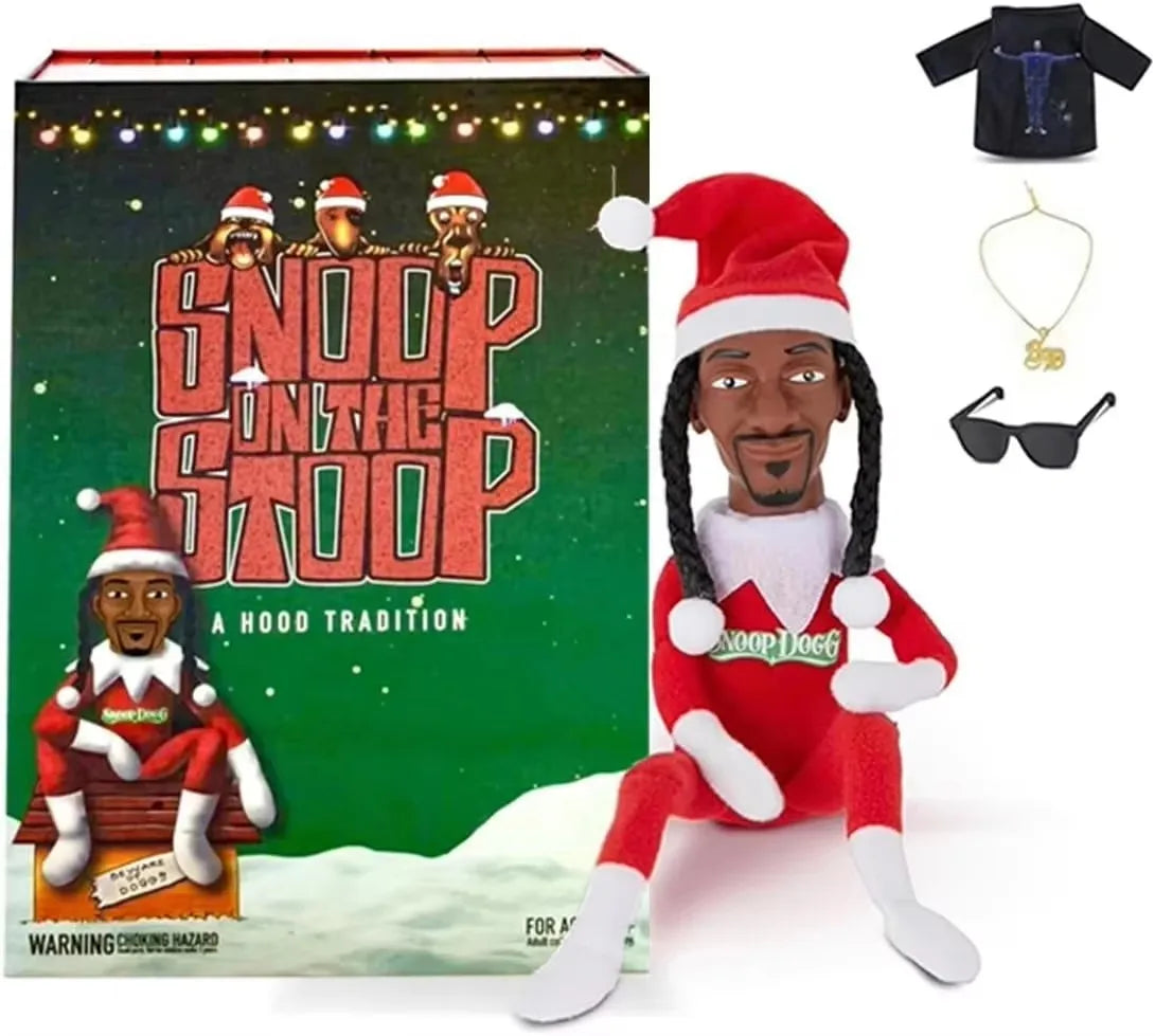 Snoop Dogg Snoop on The Stoop 2025 Christmas Elf, Shelf Decor 12”  Christmas Doll Collectible Figurine Christmas Gift