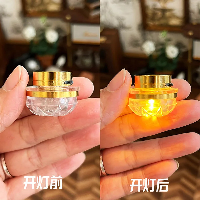 1/6 Doll House Model Furniture Accessories Led Lights Battery Operated 1/12 Desk Lamp Bjd Ob11 Gsc Blyth Soldier Lol Miniatures