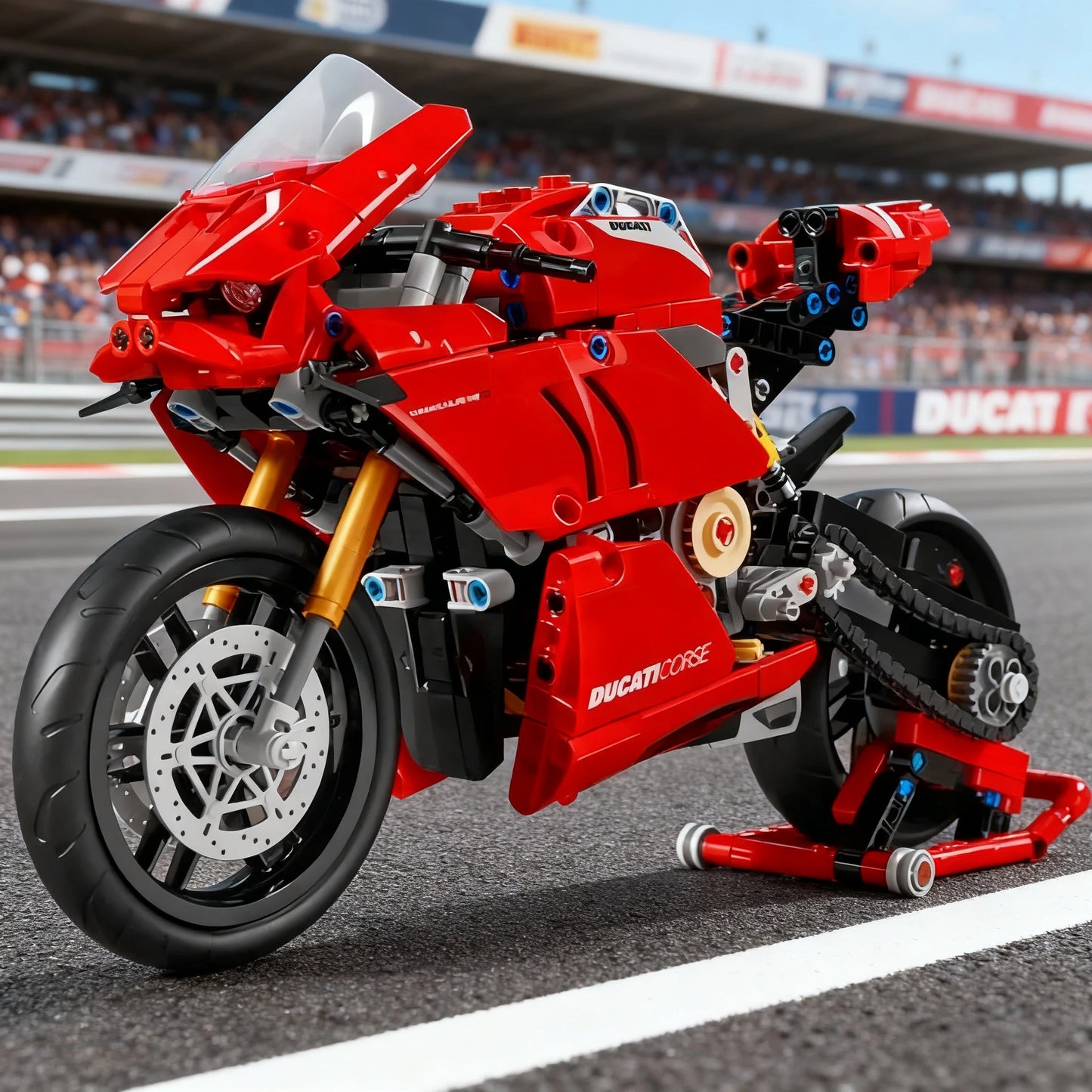 Panigale V4 R Motorbike Building Blocks Kit Superbike Model Toy for Boys Adults Christmas Gift Home Decoration