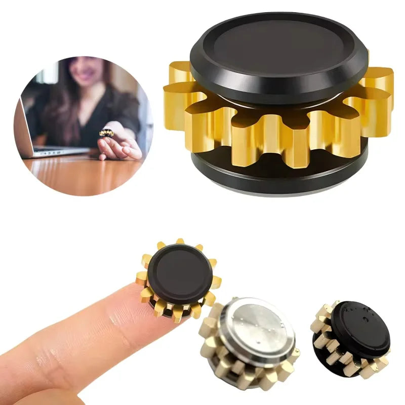 Fidget Spinner Mini Metal Gear Gyroscope Toy Antistress Portable Adults Stress Reliever Autism ADHD Kids Birthday Christmas Gift