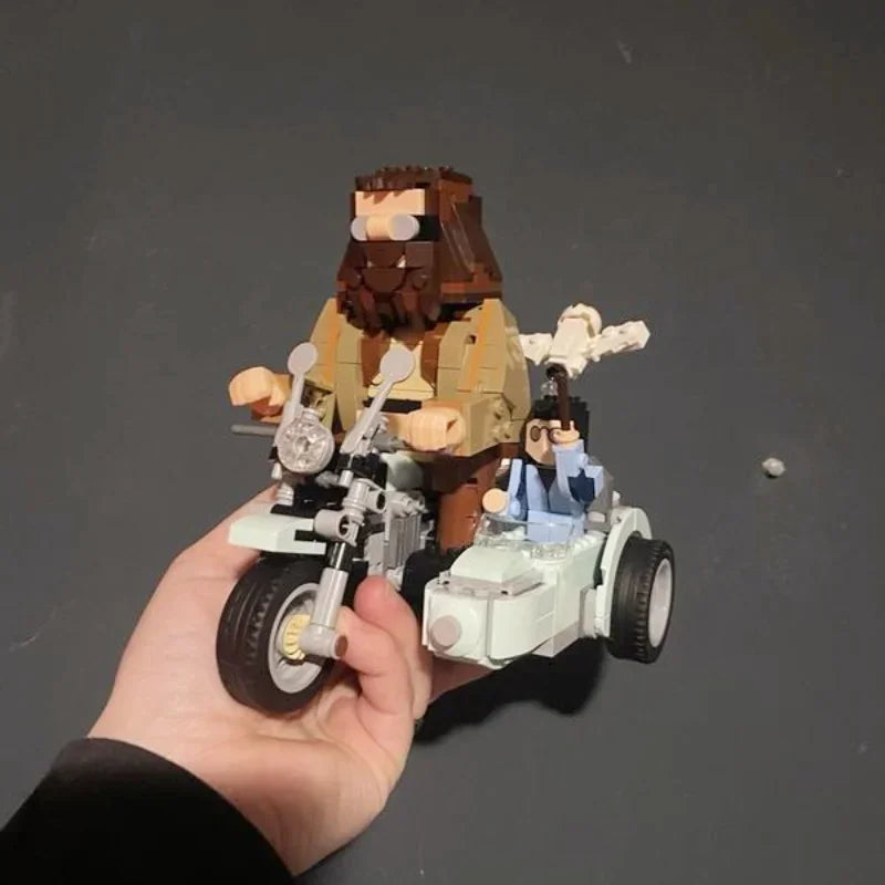 In Stock 76443 Magical Journey Motorcycle Fantasy Home Decor Assemble Model Brick-built Figurines For Kids Christmas Gift