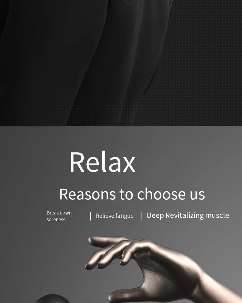 Fitness Massage Gun Fascia Deep Muscle Relax Body Neck Massager Electric Fitness Equipment Noise Reduction Christmas gift
