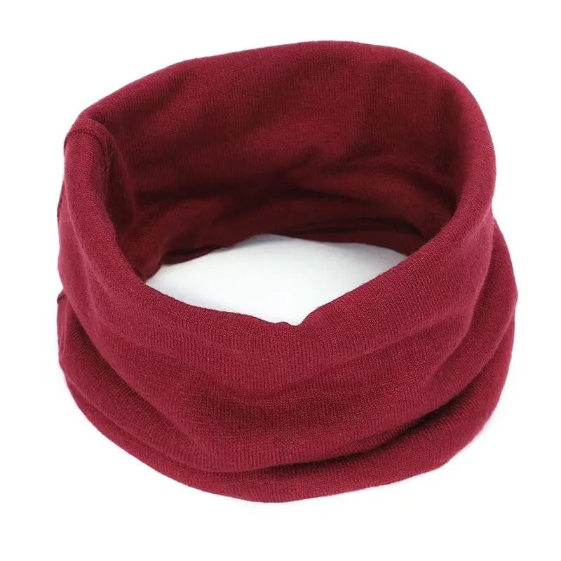 New Cashmere Winter Scarf for Baby Boys Girls Kids Knitted Scarves Unisex Elastic Mufflers Children Autumn Crochet Baby Scarf