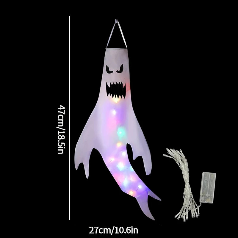 Halloween Floating Ghost Decor  for Home Courtyard Hanging Pumpkin Lamps   Halloween Scary Horror Atmosphere Decor