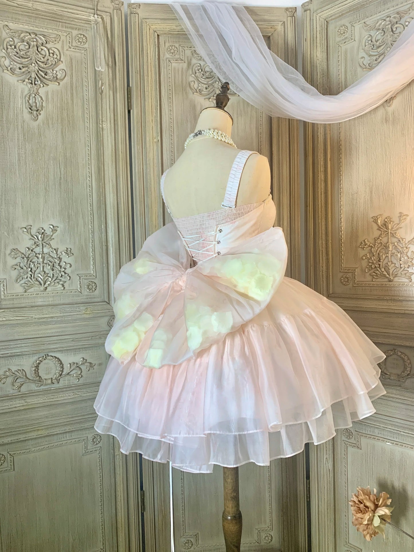 Japanese Lolita Y2k Princess Tutu Vestidos Trailing Big Bow High-end Light Luxury Birthday Dress Slim Fit Wedding Dresses Female