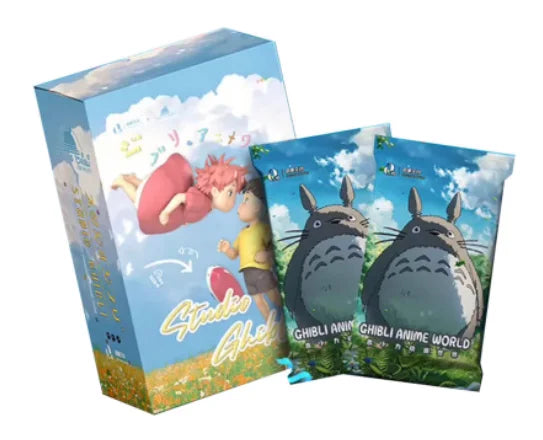 Genuine Hayao Miyazaki Anime Collection Card Chihiro and Chihiro Haal Mobile Castle Card Blind Box Children Toys Christmas Gift