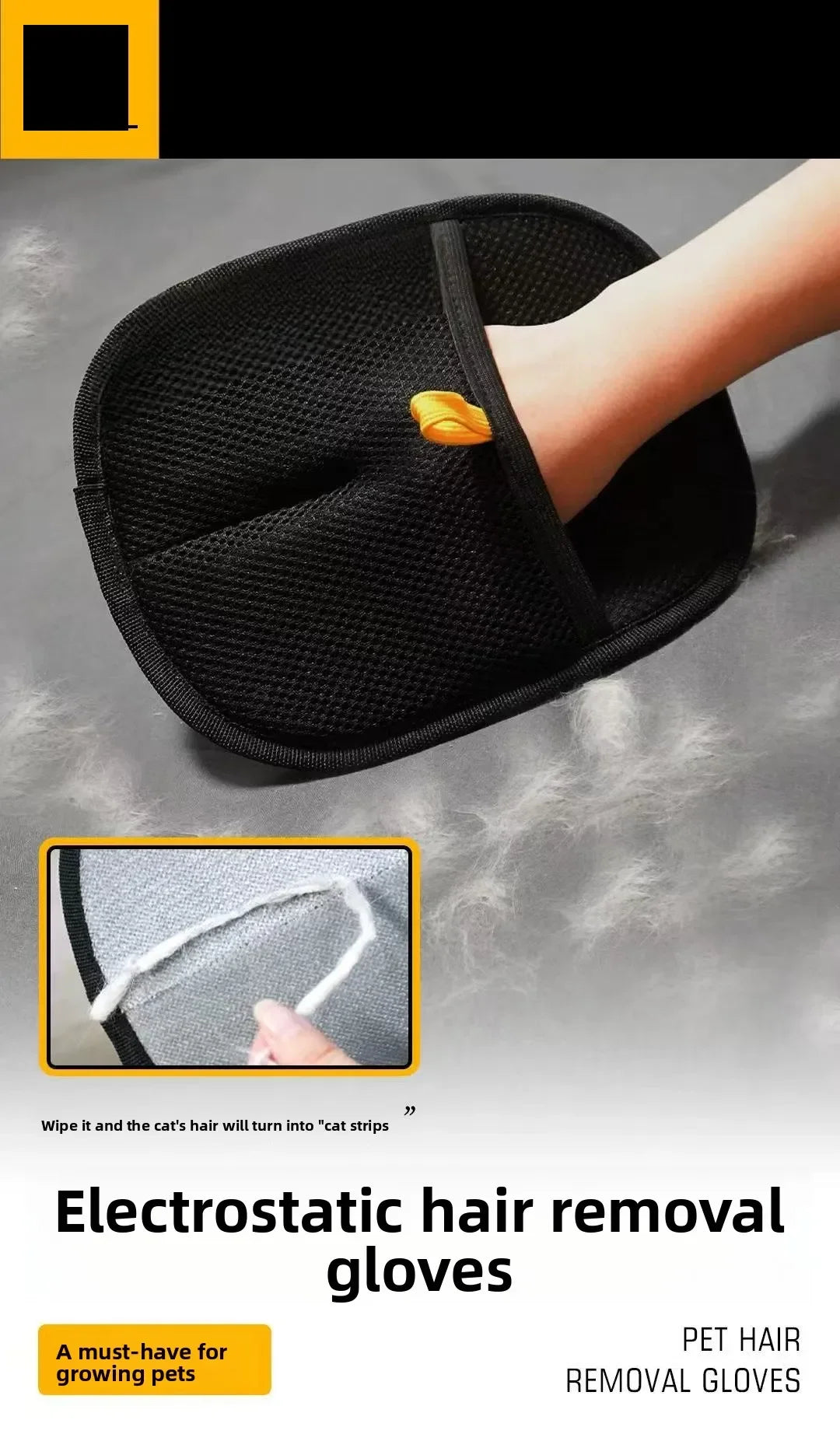 Dog Grooming Equipment Pet Hair Removal Tools Cats Combing Glove It Can Remove Pet Hair From Pet Hair Such as Carpets Etc. Wool
