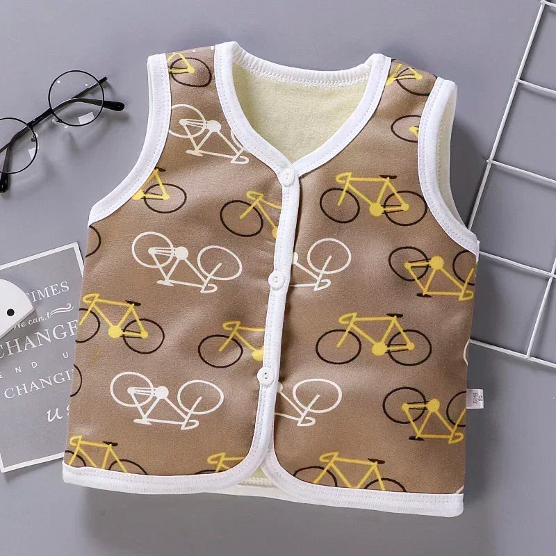 Unisex 6M-6Y Fall Vests Baby Girl Winter Clothes Kids Waistcoats Cardigan Children's Clothing Toddler Vest Boy Jacket Corduroy