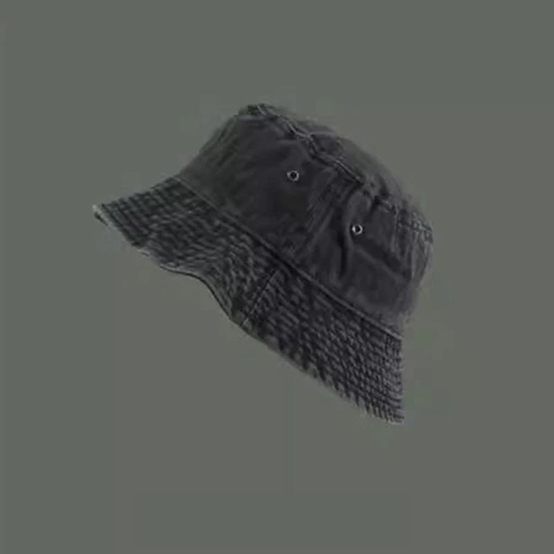 Bucket Hat Retro Washed Denim Fisherman Hat Fashionable And Versatile Sun Hat Sun Protection Fishing Hat Outdoor Hiking Hat