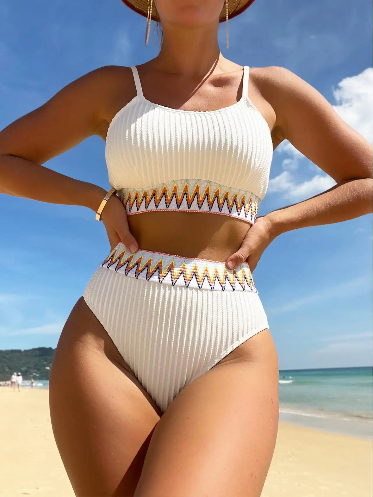 Sexy High Waist Bikinis 2025 Swimsuits Women's Swimwear Push Up Female Beach Swimming Wear Bathing Suits Bikini Set Pool Bather