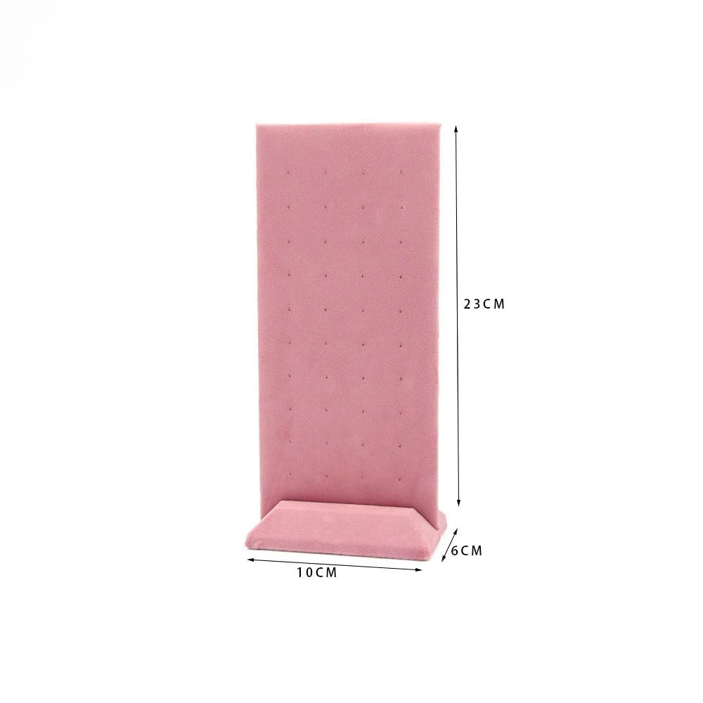 High End Pink Velvet Jewelry Display Props Ring Earrings Holder Necklace Bracelet Tray Organizer Jewelry Store Window Display