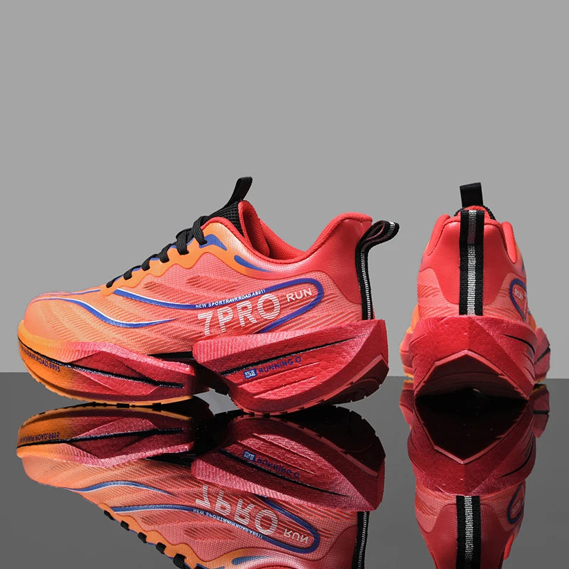 Men Running Sport Shoes Casual Marathon Carbon Plate Air Cushion Highquality Women's Comfortable Athletic Nonskid Tenis Sneakers