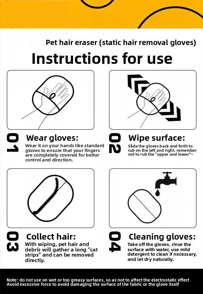 Dog Grooming Equipment Pet Hair Removal Tools Cats Combing Glove It Can Remove Pet Hair From Pet Hair Such as Carpets Etc. Wool