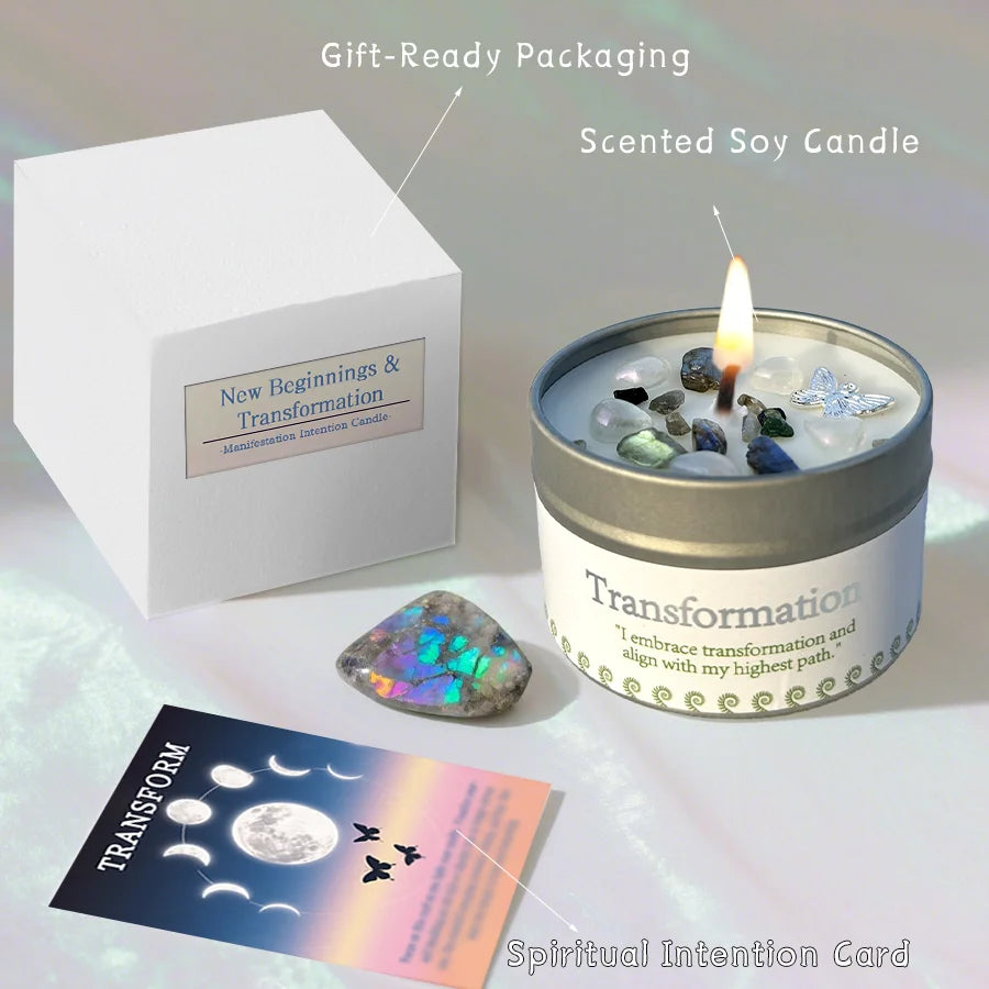 Scented Candle - for Cleansing House Negative Energy Smudge Kit - 3oz - Aromatherapy Holiday Gifts, Use Halloween Home Decor