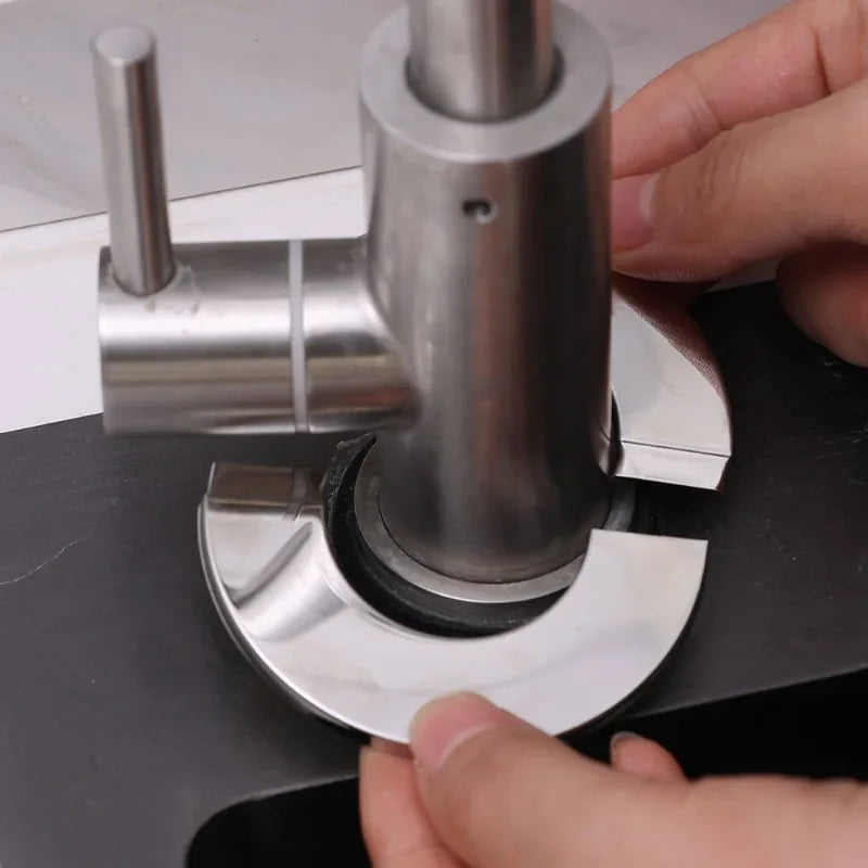 Faucet Stainless Steel Decorative Cover Faucet Water Pipe Round Detachable Decorative Cover Home Bathroom Hardware Accessories