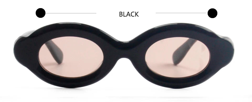 Luxury Thick Mixed Acetate Oval Polarized Sunglasses Women Trendy UV Protection Eyewear Stylish Shield For Men lentes de sol