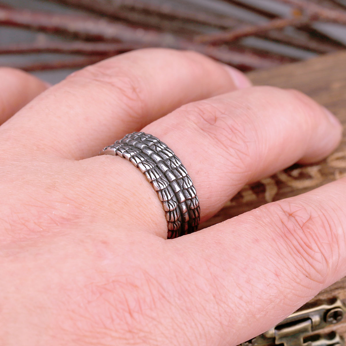 New Style Viking Keel Simple Ring Fashion Stainless Steel Attend Cocktail Ring Punk Rock Biker Boy Accessories Jewelry Gifts