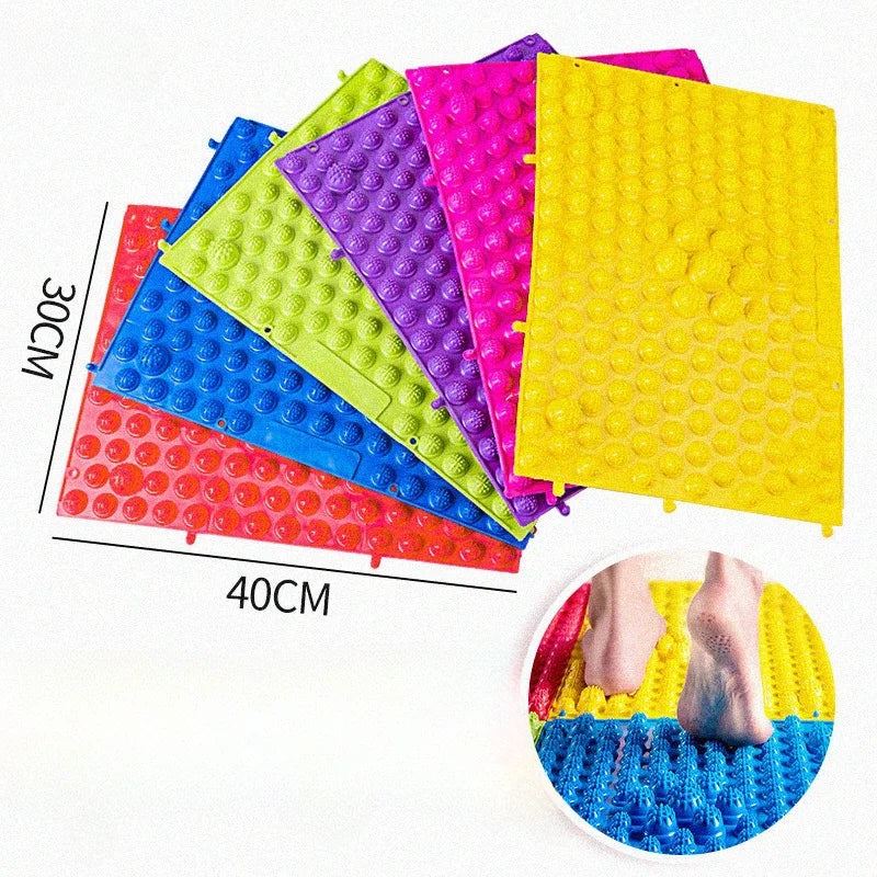 Acupressure Mat Foot Massage Pad Pain Stress Relief Reflexology Foot Massage Pad Toe Pressure Blood Foot Massager Acupressure