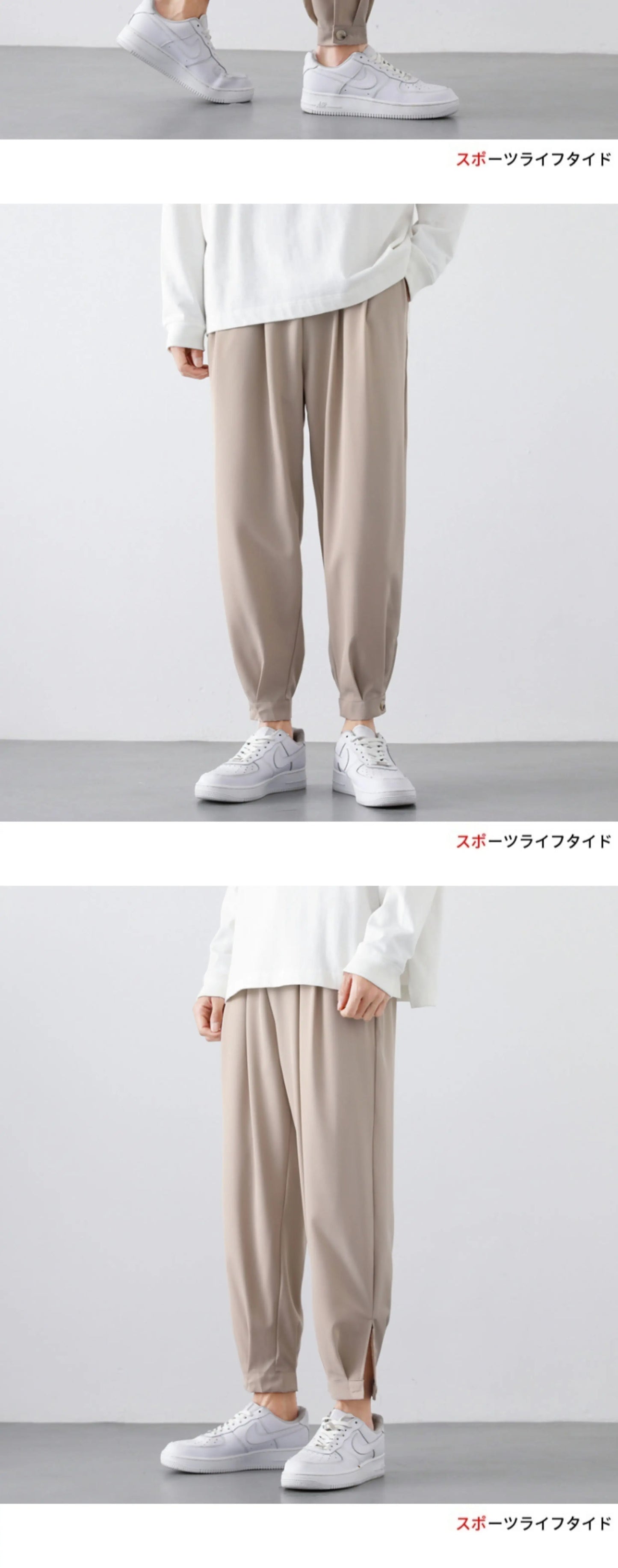 M-5XL Summer New Men's Pants Solid Color Legged Pants Casual Shorts Thin Ice Silk Cool Dry Nine Cent Pants