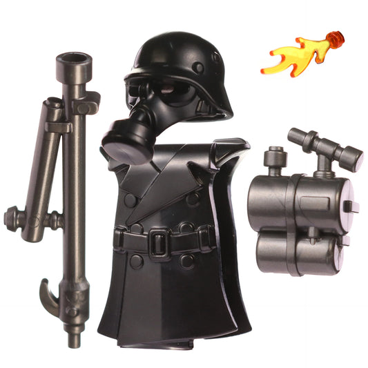 Halloween Flame Solder Protection Suit Zombies MOC Building Blocks Ghost Movies Vampire Skeleton Bricks Gift for Children Kids