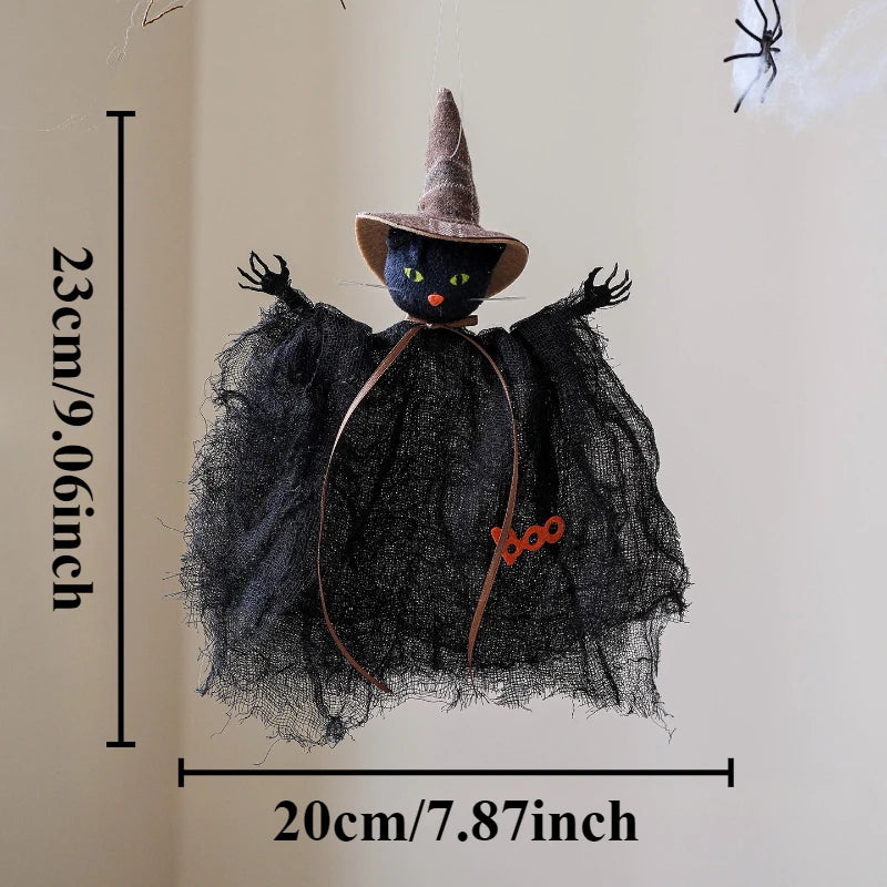 Cute Halloween Witch Pendant Halloween Decoration Home Decor Pumpkin Ghost Witch Hanging Pendant Halloween Creative Gift