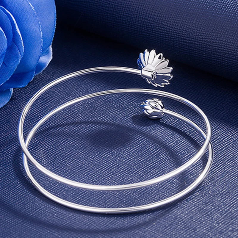 Vintage Rose Flower Rings For Women Korean Style Adjustable  Sakura Princess Finger Ring Bride Wedding Engagement Party Jewelry