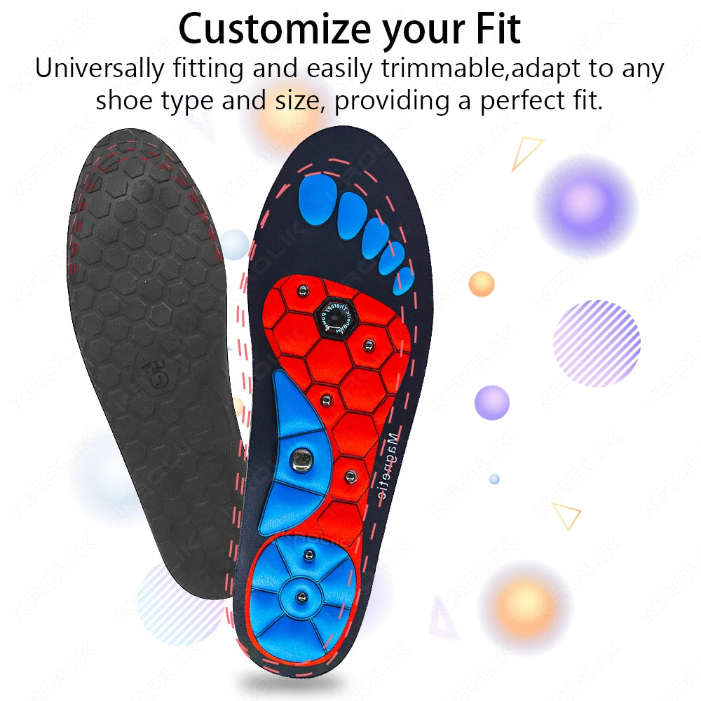 UPAKME Acupressures Insoles Magnetic Insoles for Women & Men EVA Foot Massage Orthopedic Acupressures Insoles Pads Unisex Insert