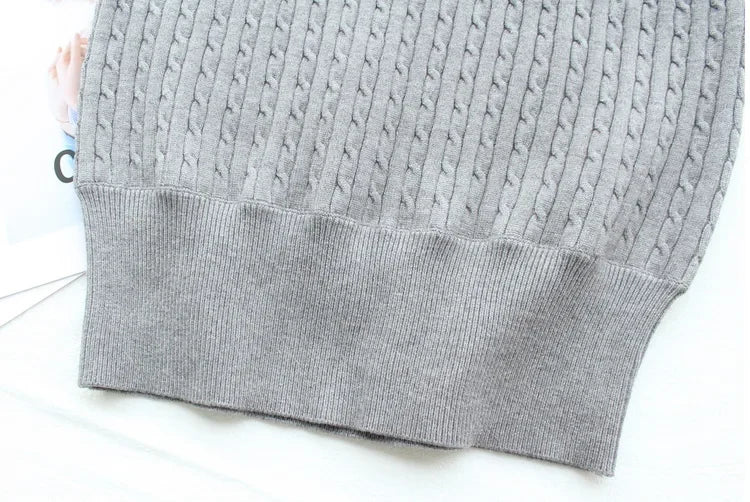 Japanese New Spring Ladies Sweet Bubble Short Sleeve Twist Knitted Top Sweater Letter Embroidered Pure Color Women's T-shirt