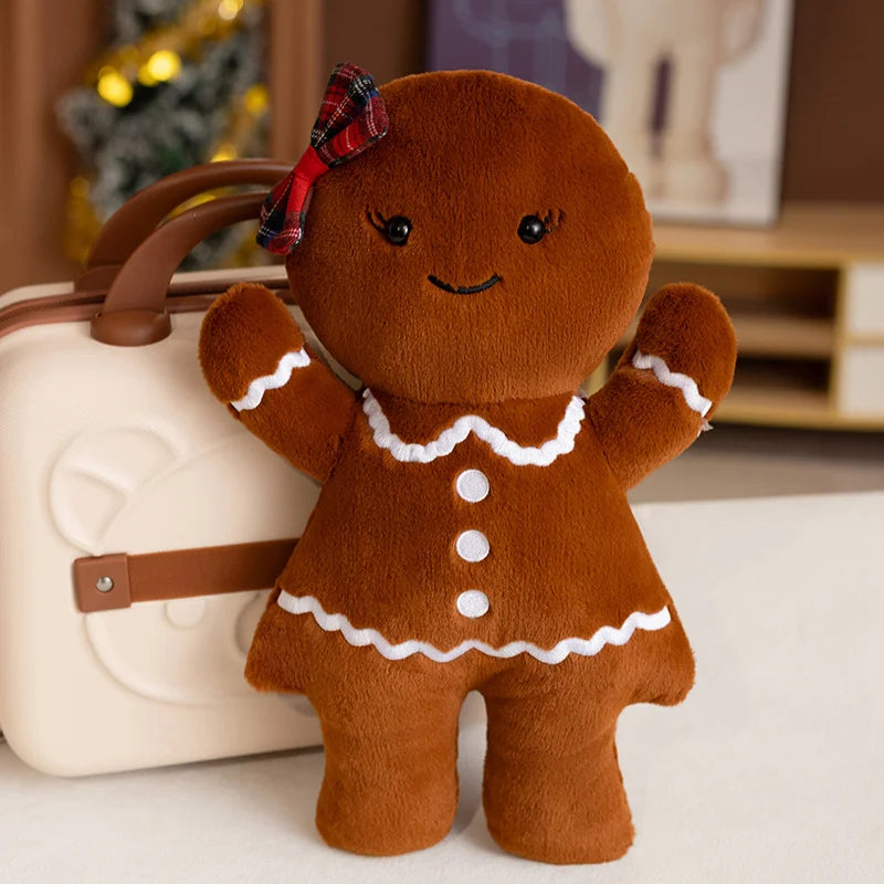 15/37cm Cartoon Hot Sale Gingerbread Plush Doll Pendant Boy Girl Biscuit Cookie Stuffed Toy Home Decor Christmas Gift For Kids