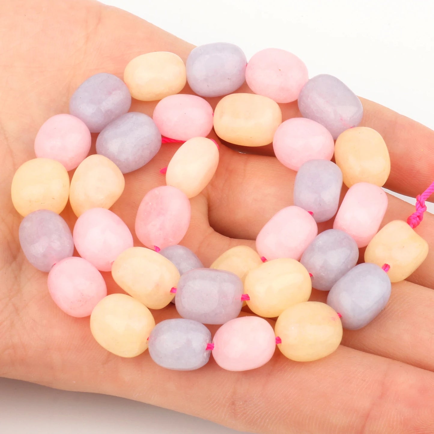 9x11mm Oval Natural Stone Tourmaline Peridot Apatite Bead Smooth Loose Beads for Jewelry Making Supplier DIY Charm Bracelet 15''
