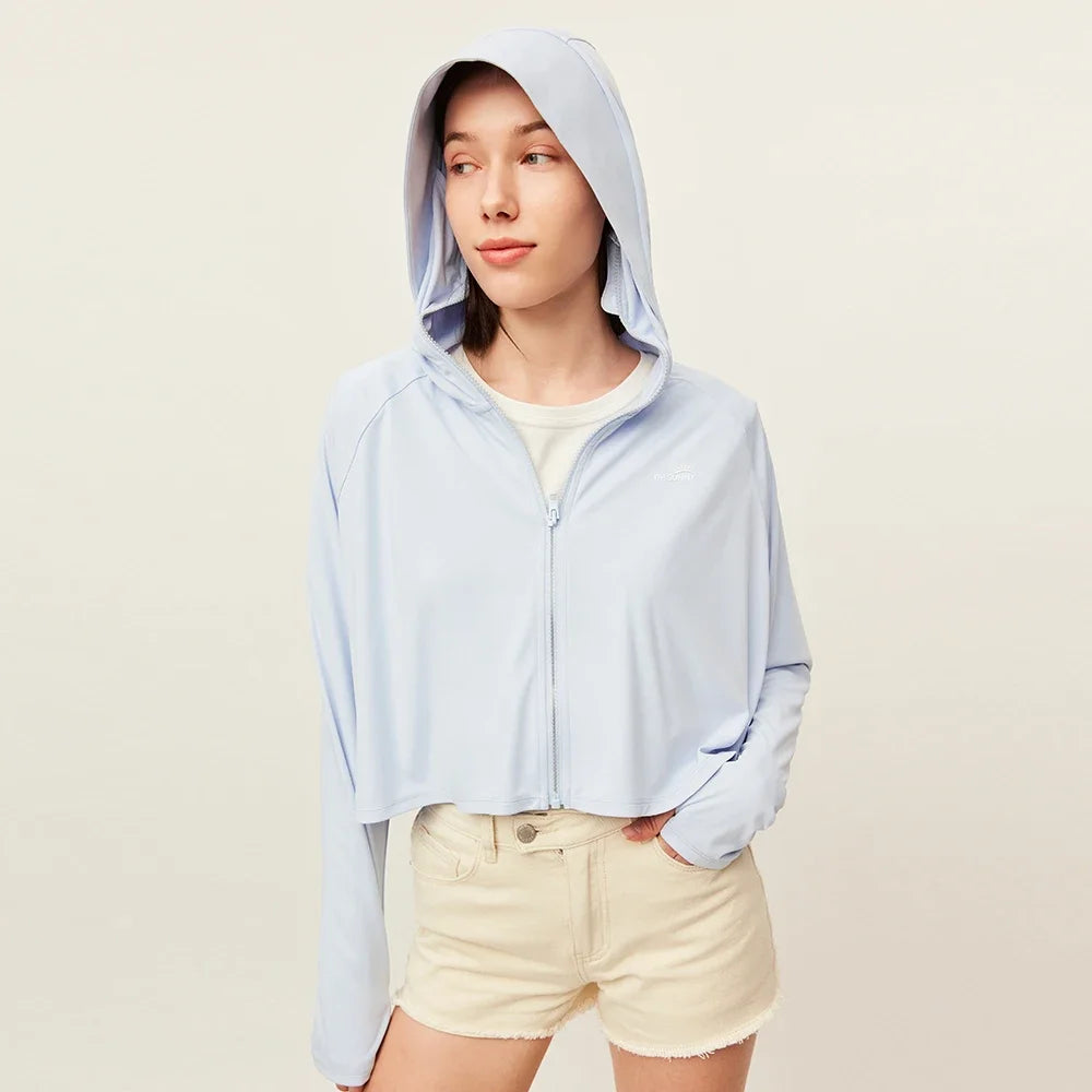 OhSunny Anti-UV UPF 50+ Sun Protection Coats Hooded Professional Sunscreen Loose Batwing Sleeve Outdoor Cycling