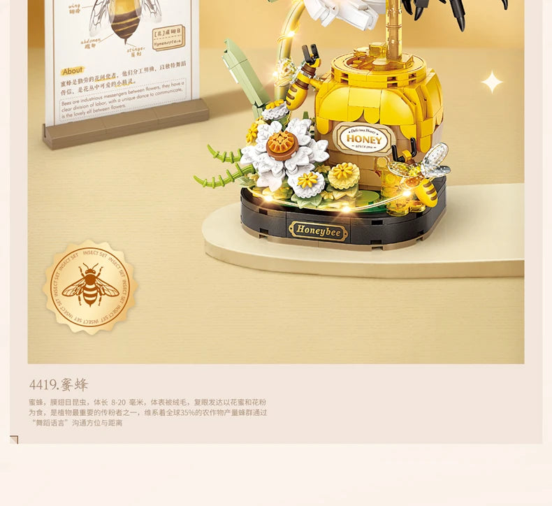 Tiger butter fly blocks DIY Home decoration Model Building Blocks toys Assembly Toy Christmas Gift for Children Adult 4117