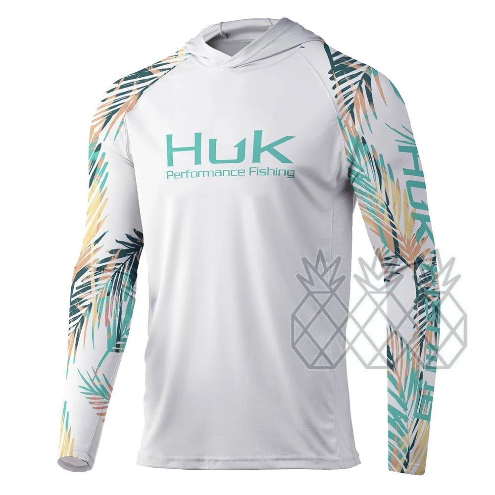 HUK Fishing Hoodies Shirts Men Long Sleeve Quick Dry Breathable Clothing Uv Protection Outdoor Fishing T-shirt Camisas Ce Pesca
