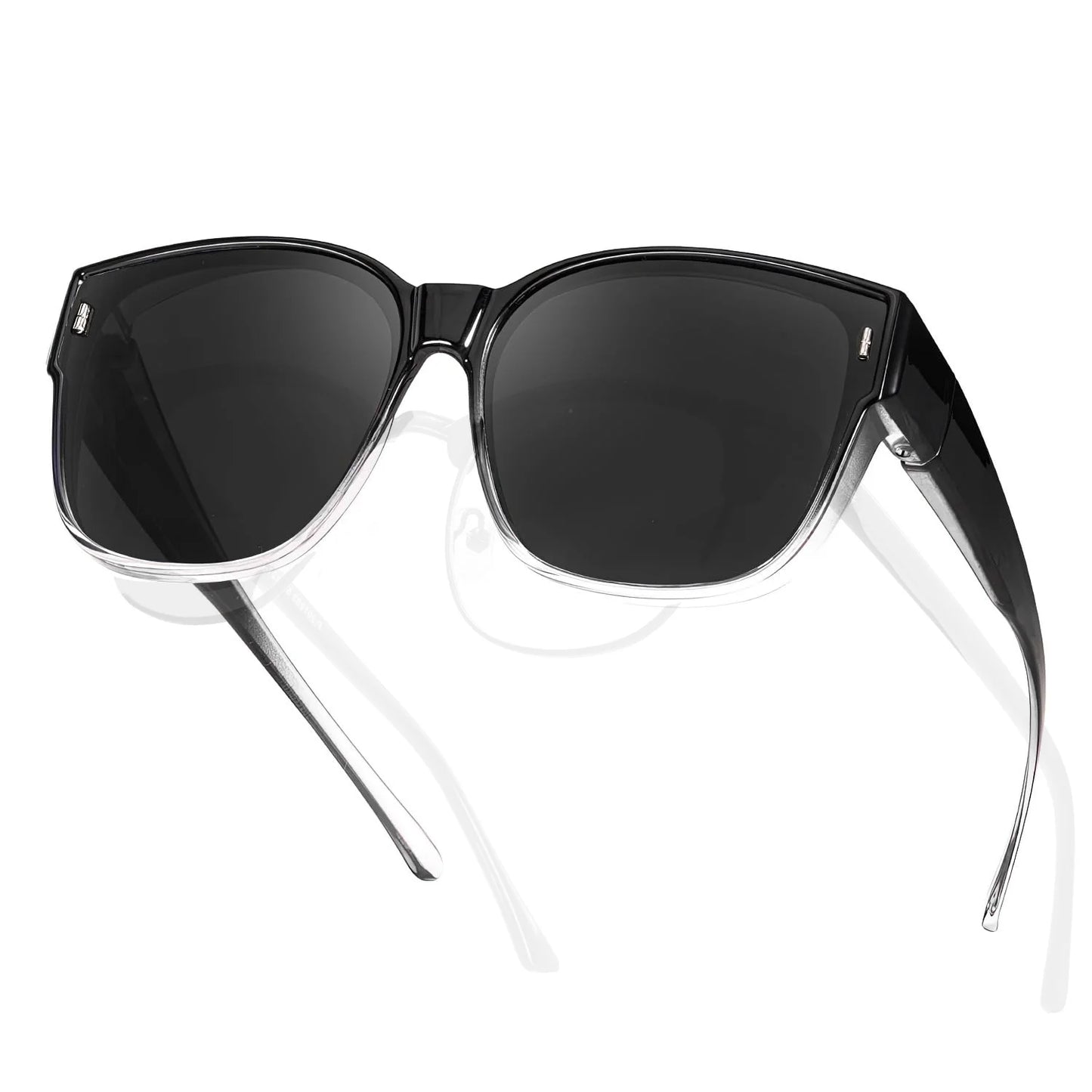 Fit Over Glasses Sunglasses for Women Men, Polarized Sunglasses for Cover Prescription Glasses with UV Protection