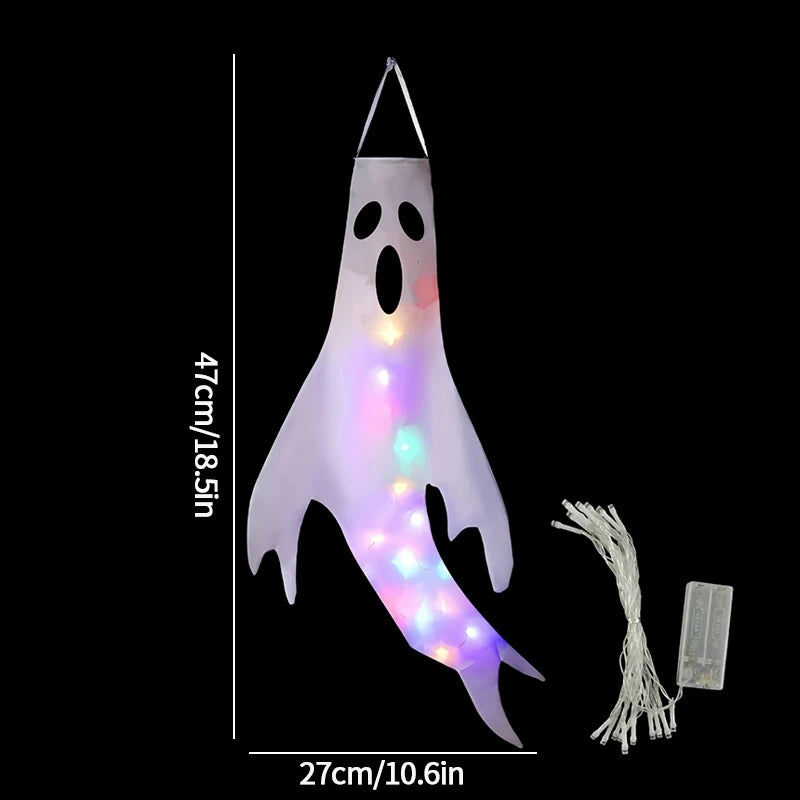 Halloween Floating Ghost Decor  for Home Courtyard Hanging Pumpkin Lamps   Halloween Scary Horror Atmosphere Decor