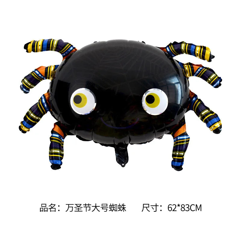 New Halloween Terror Spider Balloon Ghost Festival Party Shopping Mall Event Decoration Home Yard Halloween Photo Props Balloon