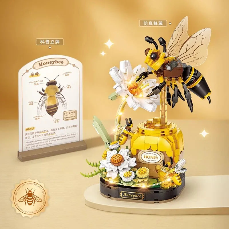 Tiger butter fly blocks DIY Home decoration Model Building Blocks toys Assembly Toy Christmas Gift for Children Adult 4117