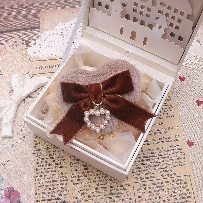 Japanese Lo Girls Hair Clip Handmade Sweet Y2K Girl's Gift Lolita Style Heart Bowknot Cute Women's Hairclip