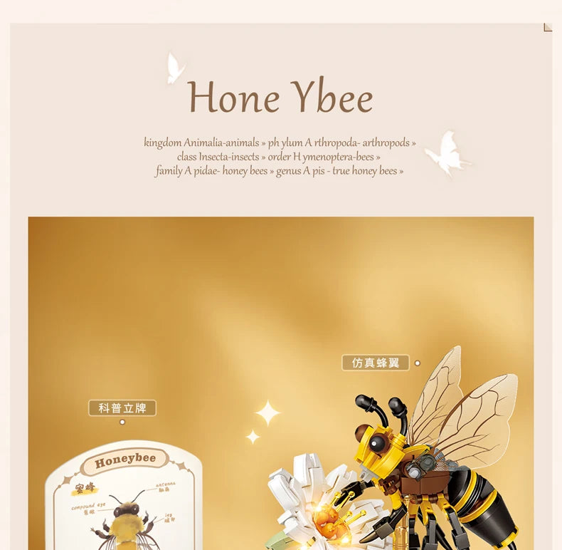 Tiger butter fly blocks DIY Home decoration Model Building Blocks toys Assembly Toy Christmas Gift for Children Adult 4117