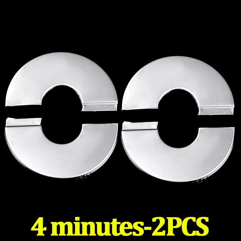 Faucet Stainless Steel Decorative Cover Faucet Water Pipe Round Detachable Decorative Cover Home Bathroom Hardware Accessories