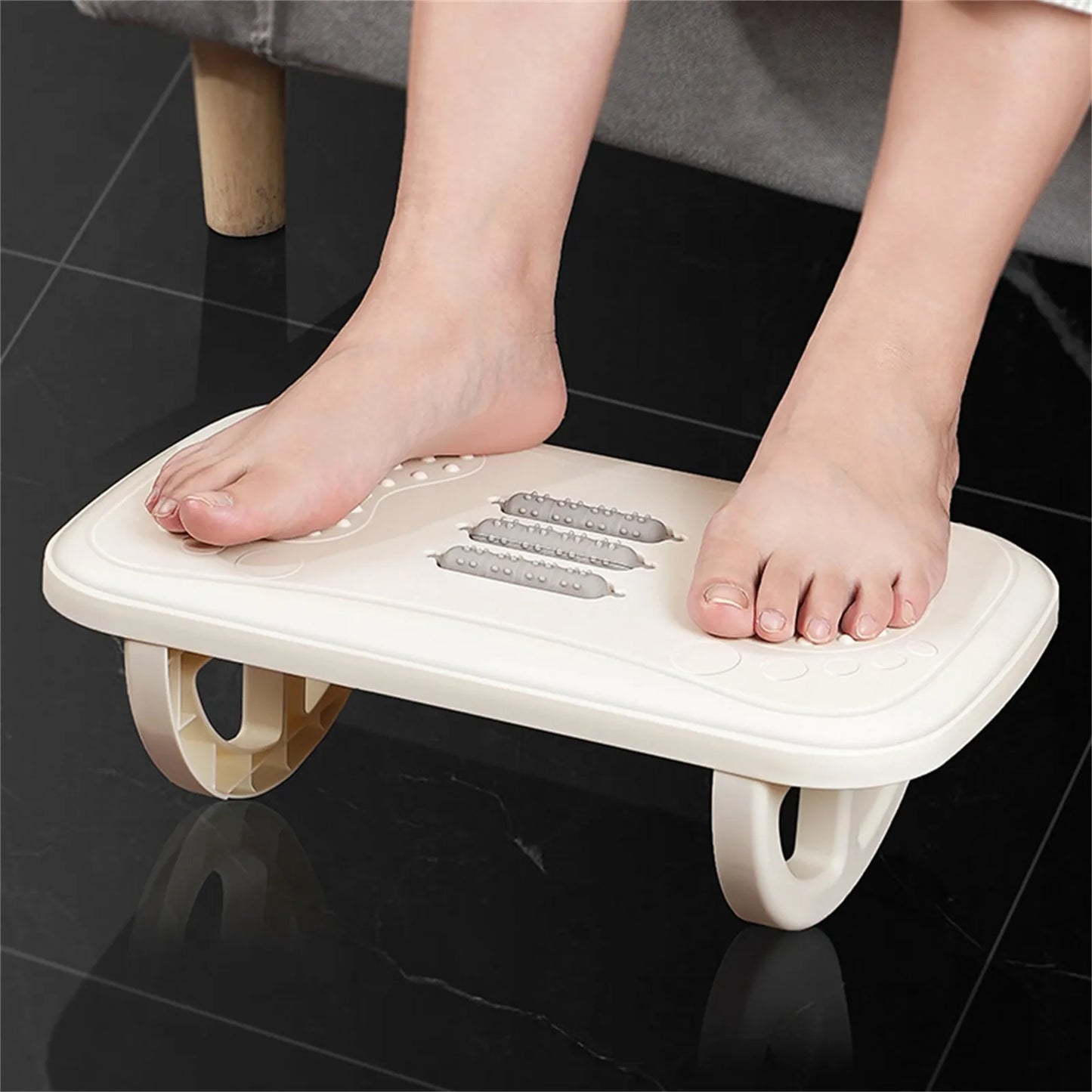 Rocking Foot Rest for Under Desk At Work Comfortable Foot Stool Ergonomic Footrest with Foot Massage Feet Stand for Office Home
