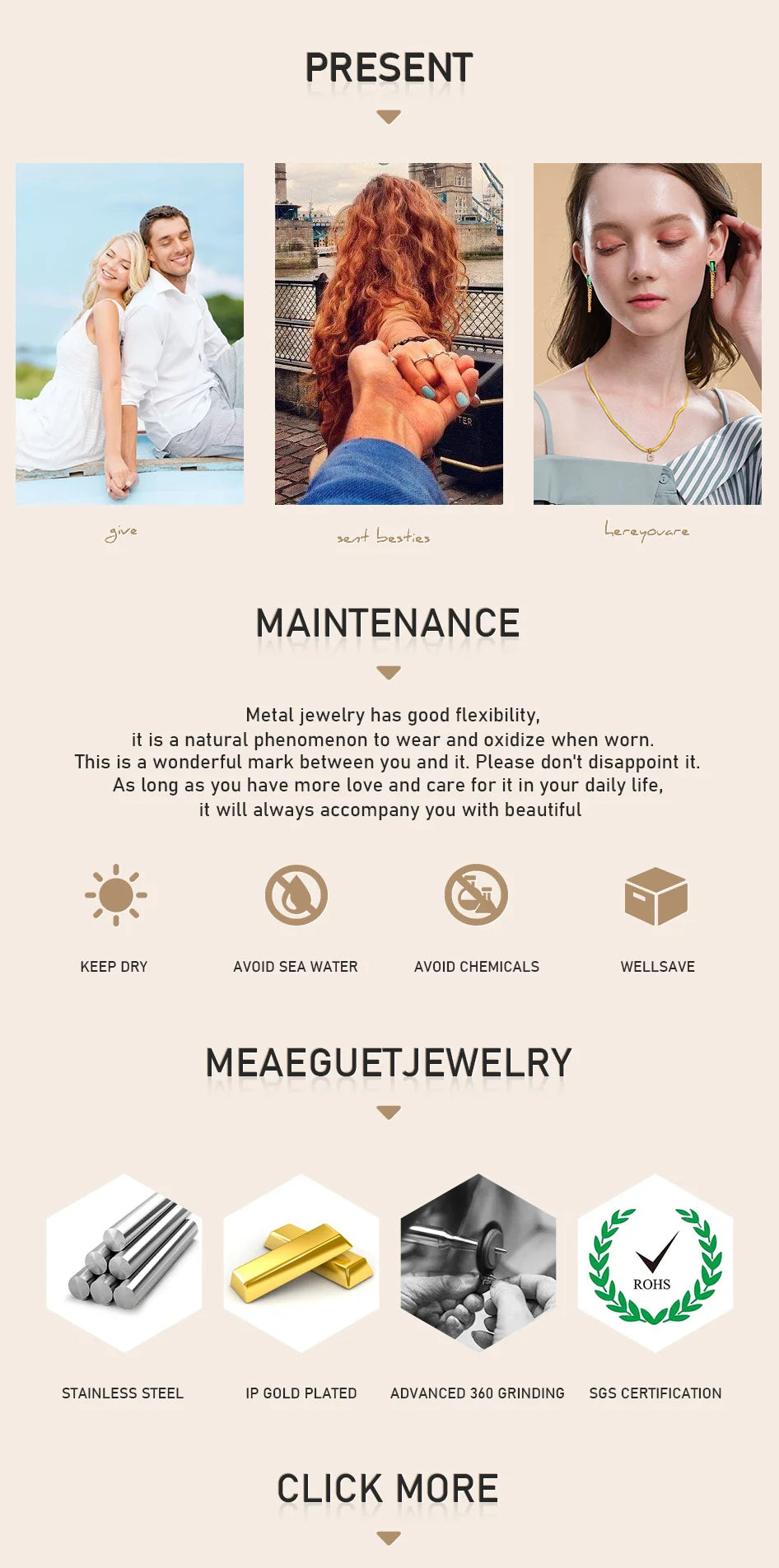Boho Multi-color Lipchain Choker Chain Necklace Stainless Steel Summer Jewelry for Women Girls Gift
