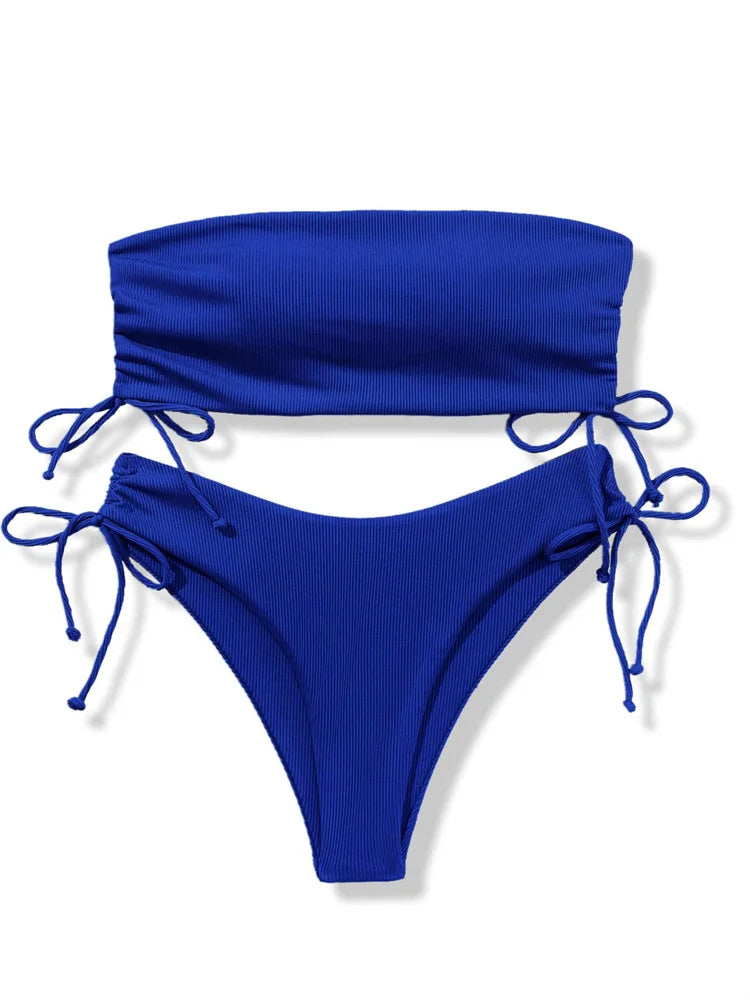 Sexy Solid Bikinis Women's Swimwear Push Up Female Swimsuit Swimming Bathing Suits Brazilian Girls Bikini Set Beach Wear Bather