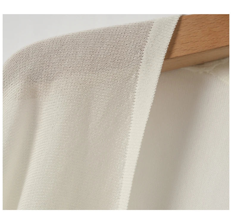 Ice Silk Sun Protection Cover Ups Women Long Sleeve Knitted Shawl Thin Summer Relax Cardigan Cape Outerwear Shirt Loose Freesize