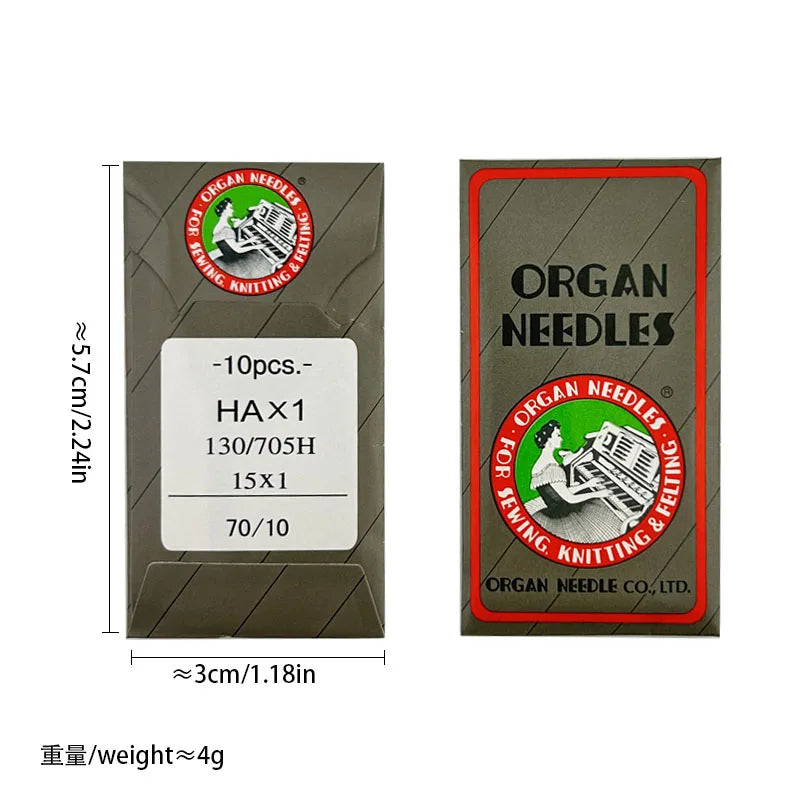 HA*1 Sewing Needles Japan ORGAN House Sewing Machine Needles for SINGER BROTHER size 8,9,10,11,12,14, 16 ,18